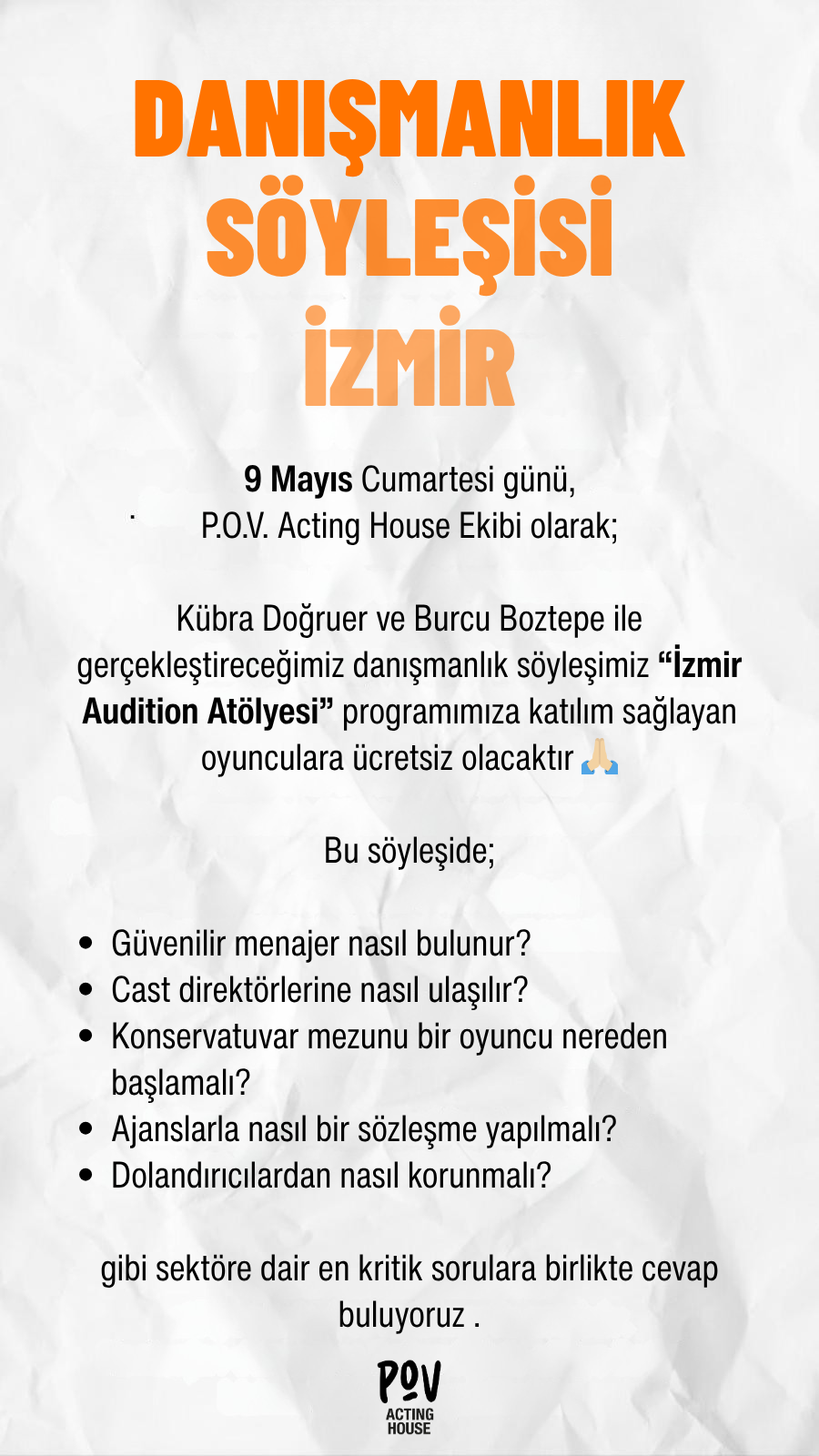 P.O.V. Danışmanlık Söyleşisi / İzmir