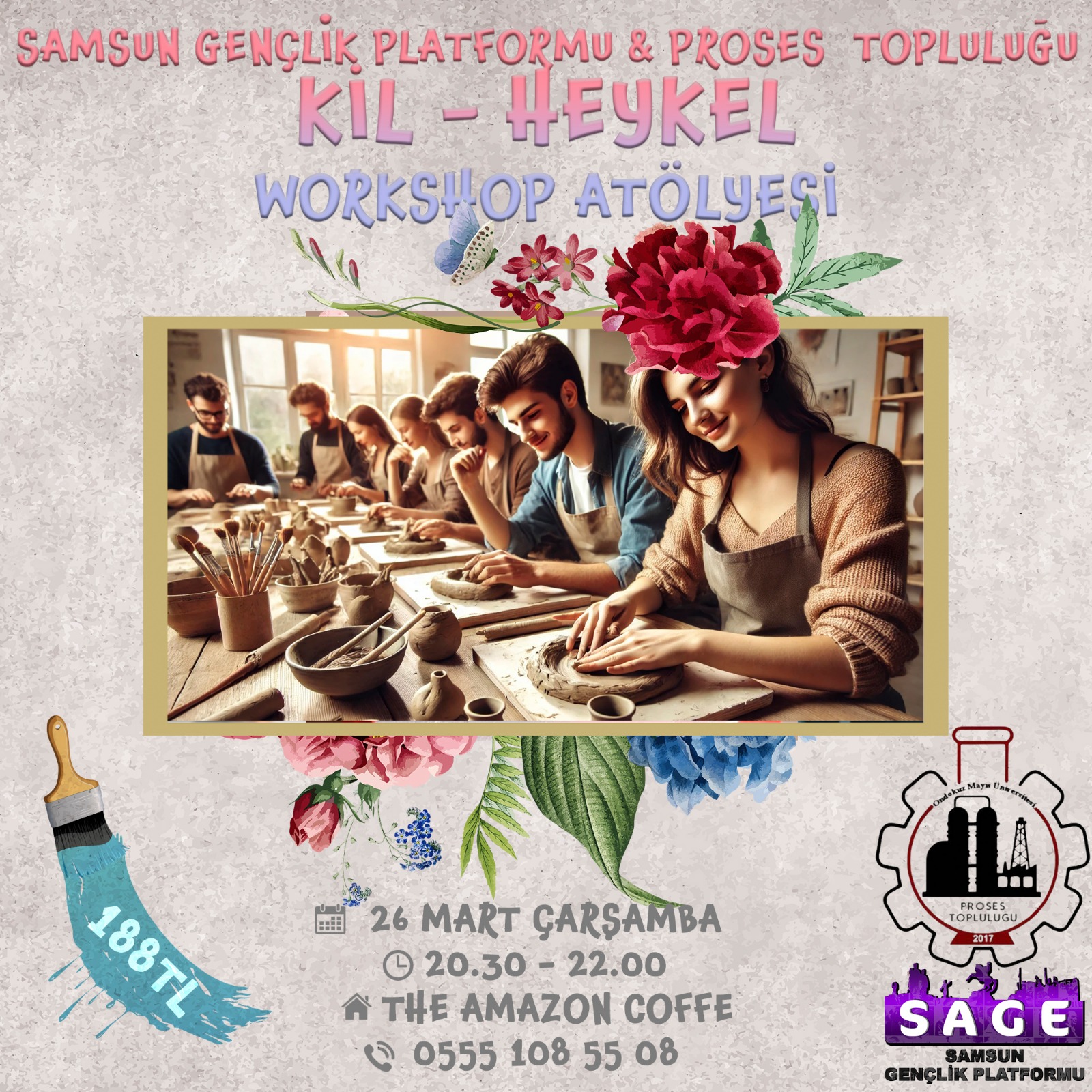 Proses Topluluğu & Samsun Gençlik Platformu Kil - Heykel Workshop