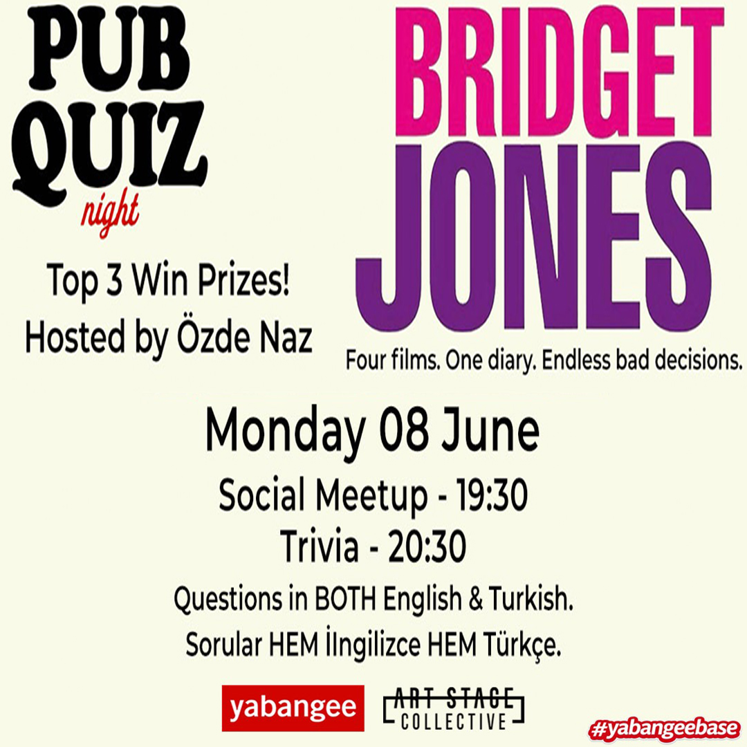 Pub Quiz Night on Bridget Jones: Questions in English and Turkish
