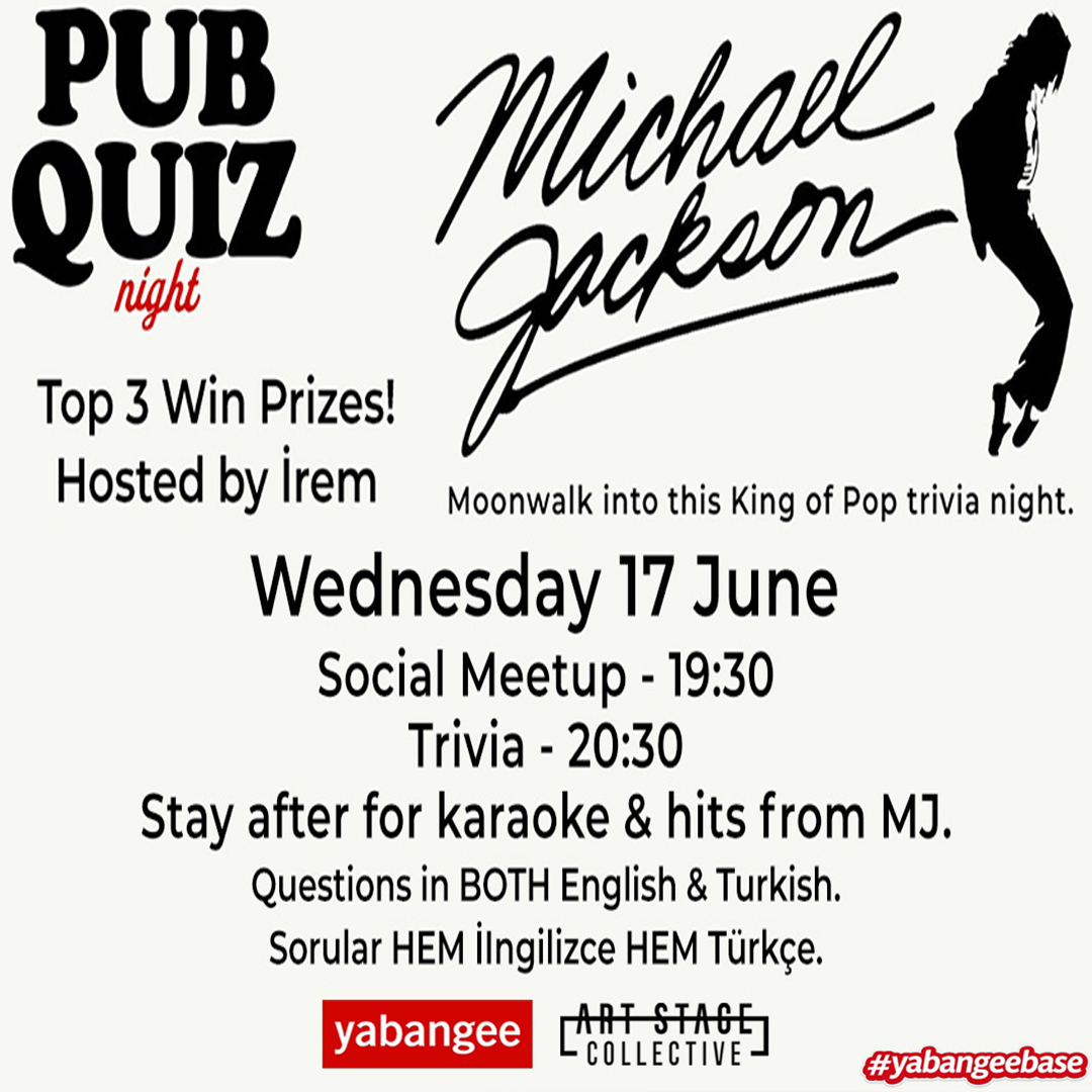 Pub Quiz Night on Michael Jackson: Questions in English and Turkish