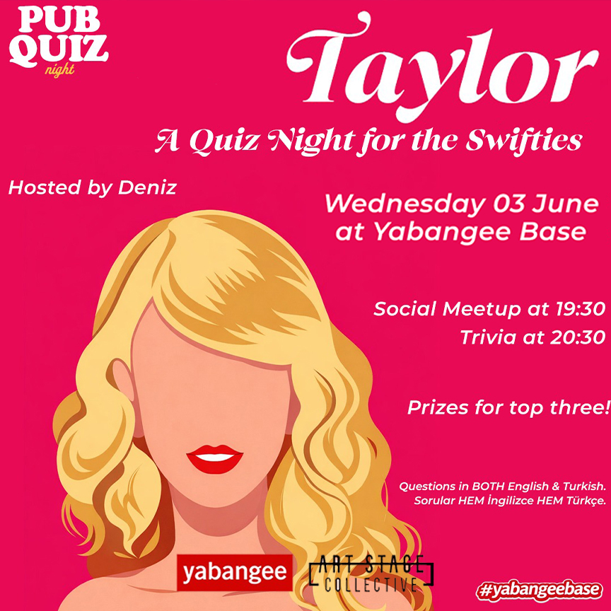 Pub Quiz Night on Taylor: Questions in English & Turkish