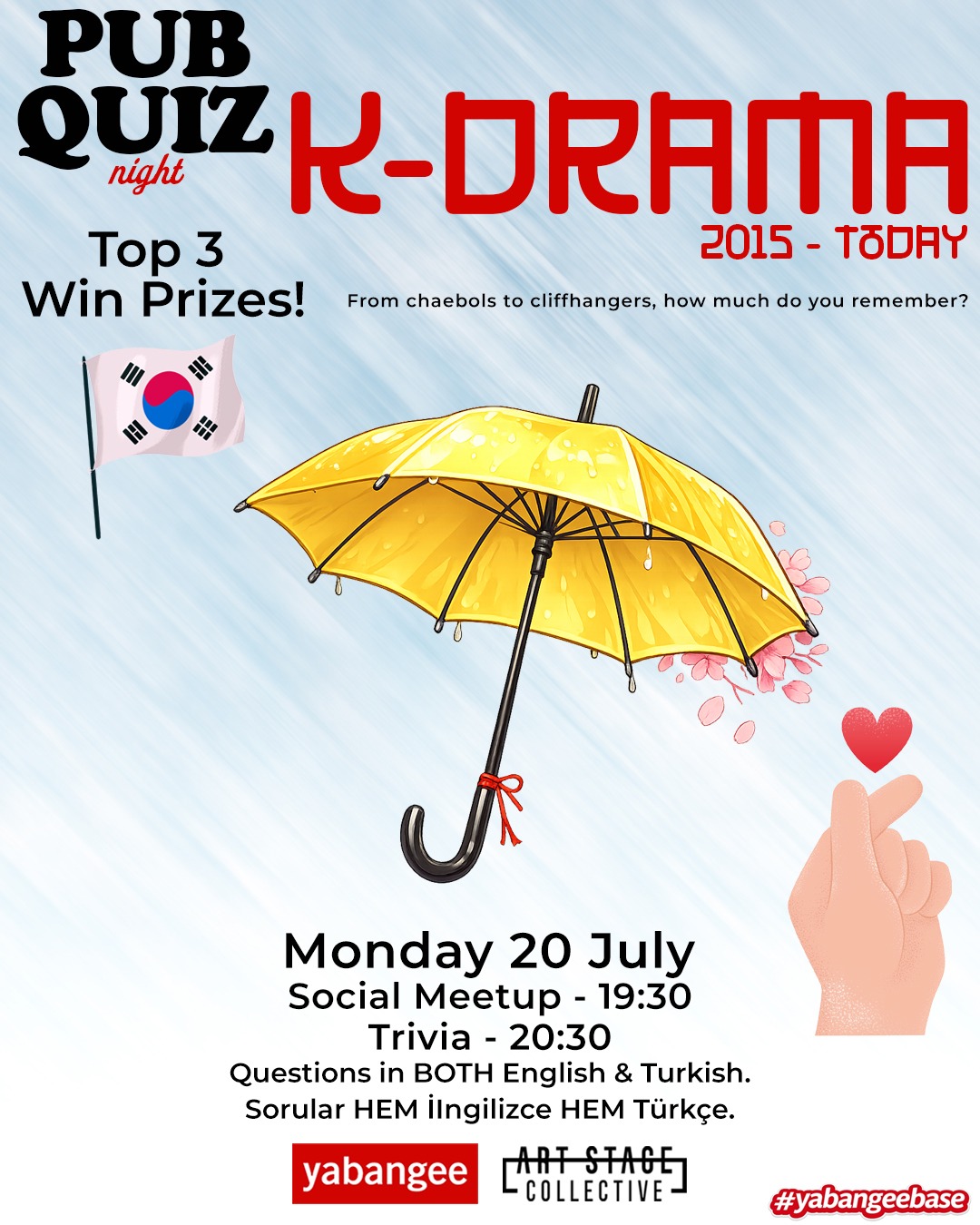 Pub Quiz on K-Dramas (2015-Today): Questions in English and Turkish