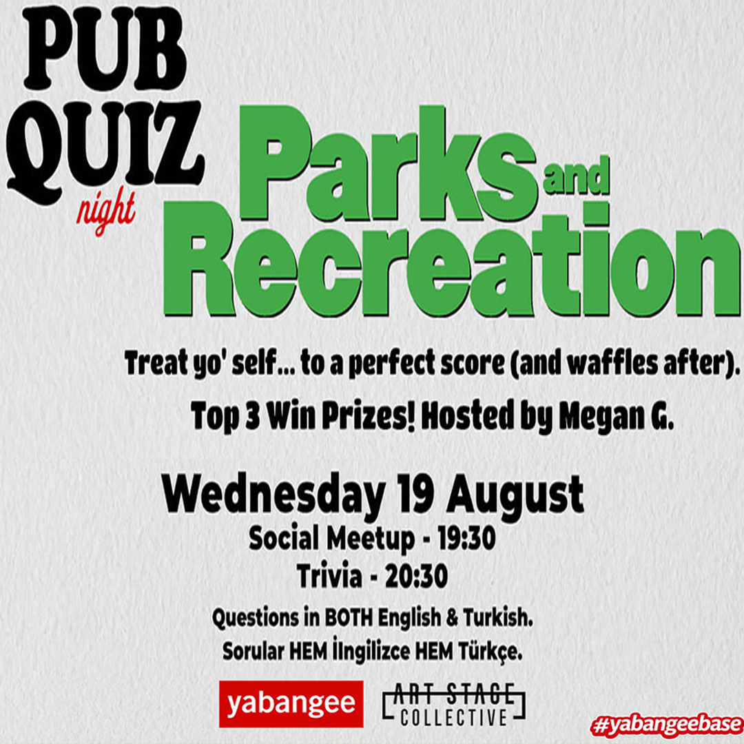 Pub Quiz on Parks & Recreation: Questions in English & Turkish