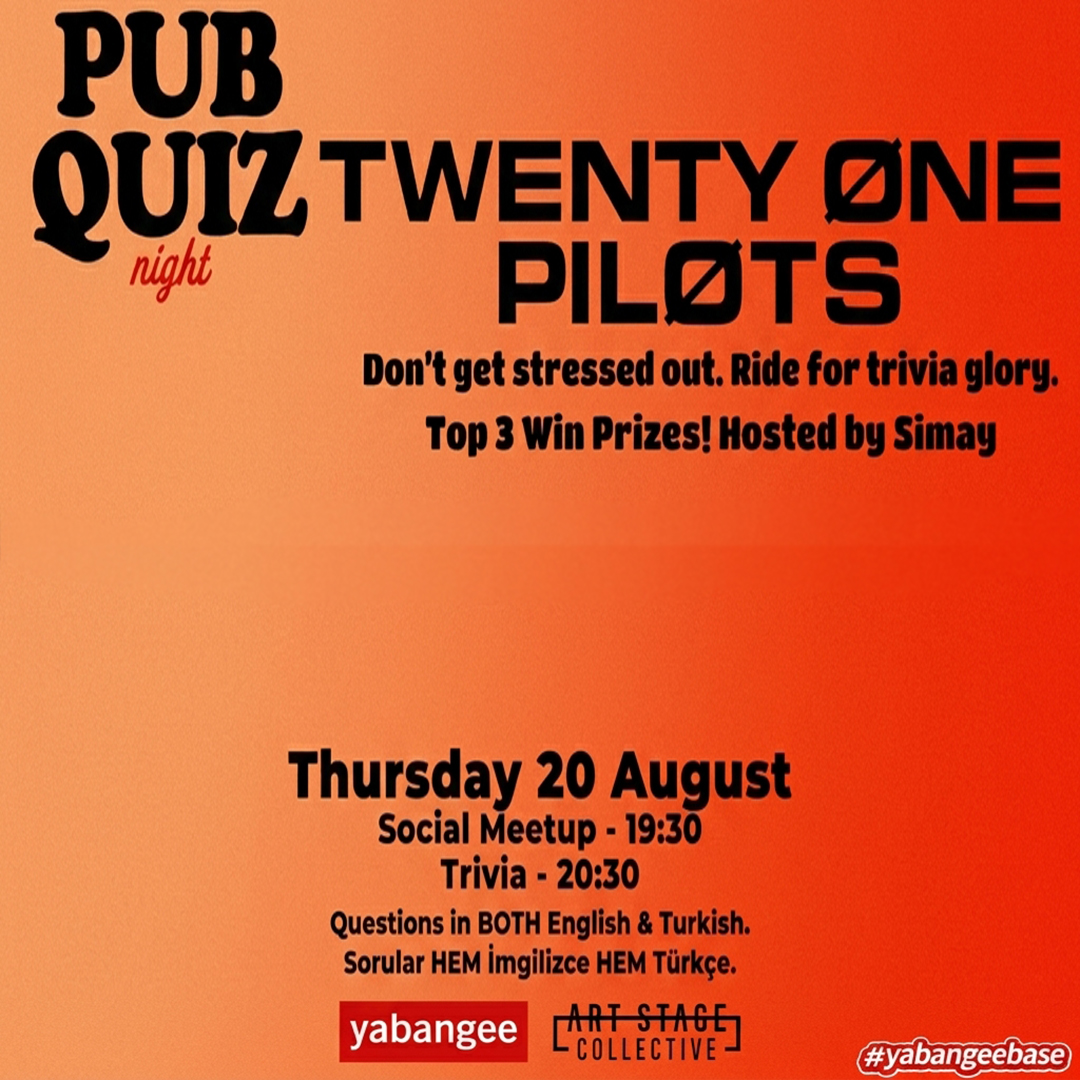 Pub Quiz on Twenty One Pilots: Questions in English & Turkish