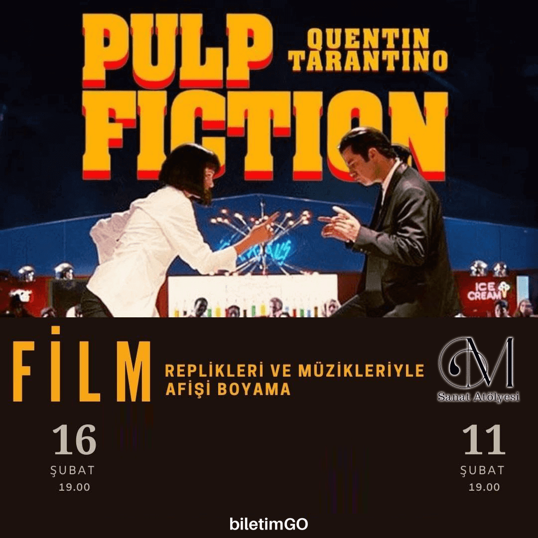 Pulp Fiction Film Afişi Boyama Workshop