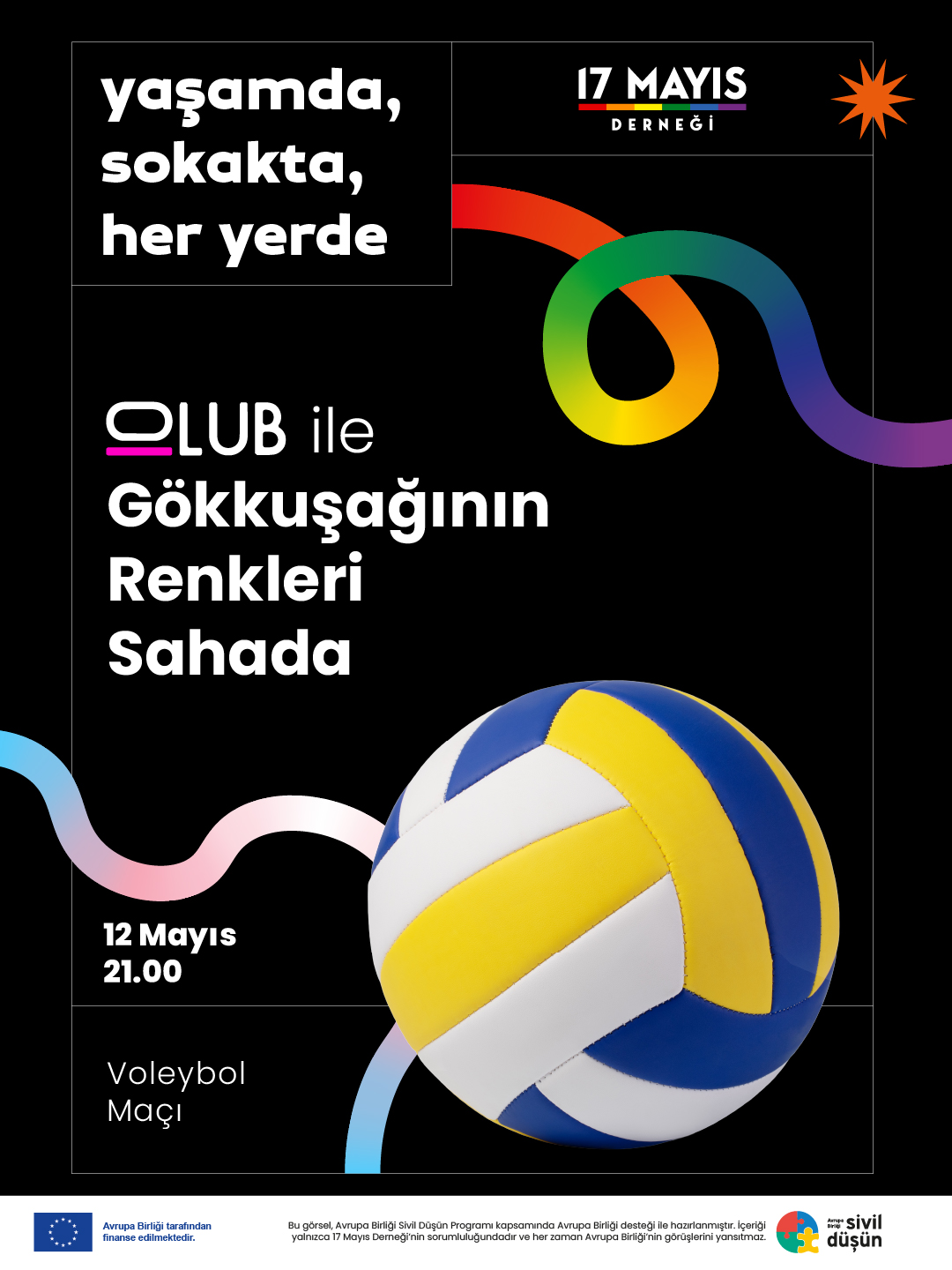 QLub ile Gökkuşağının Renkleri Sahada (Voleybol Maçı)