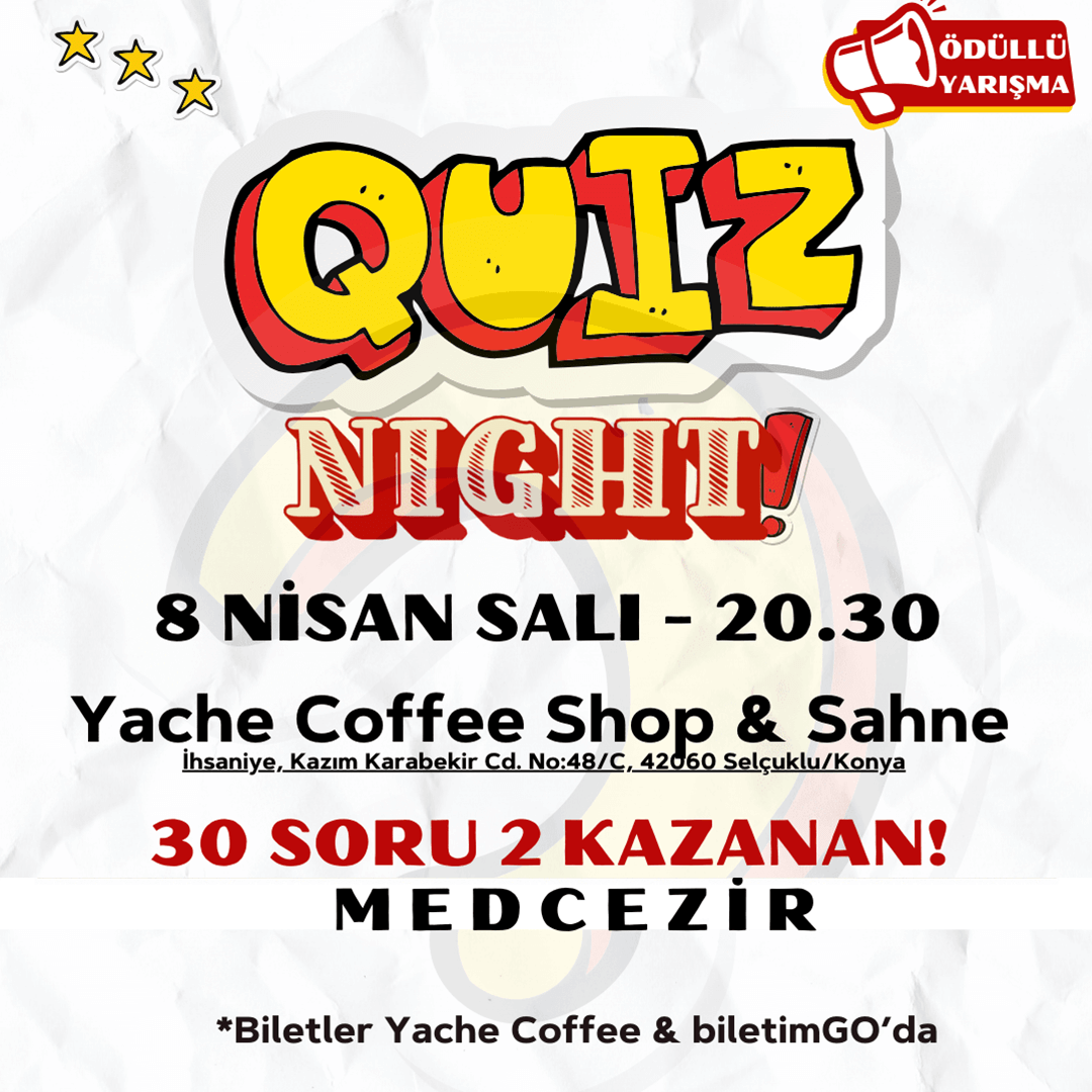 Konya Quiz Night - 8 Nisan