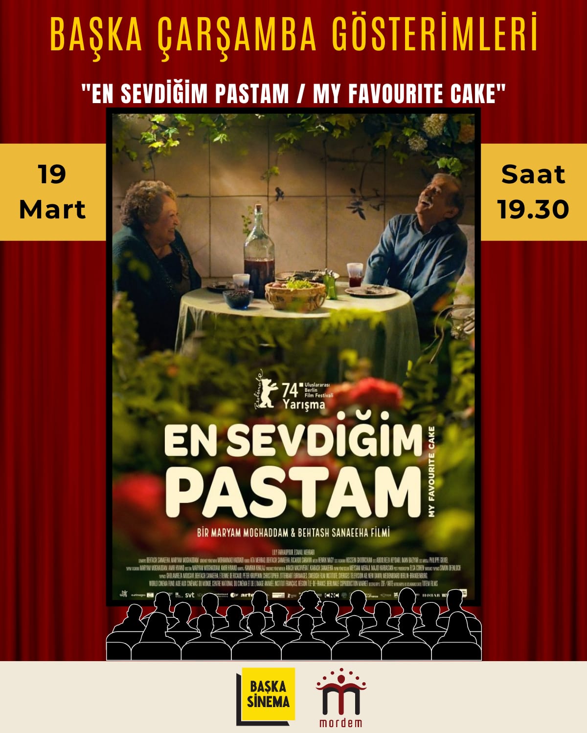 "EN SEVDİĞİM PASTAM / MY FAVOURITE CAKE Başka Çarşamba Gösterimi