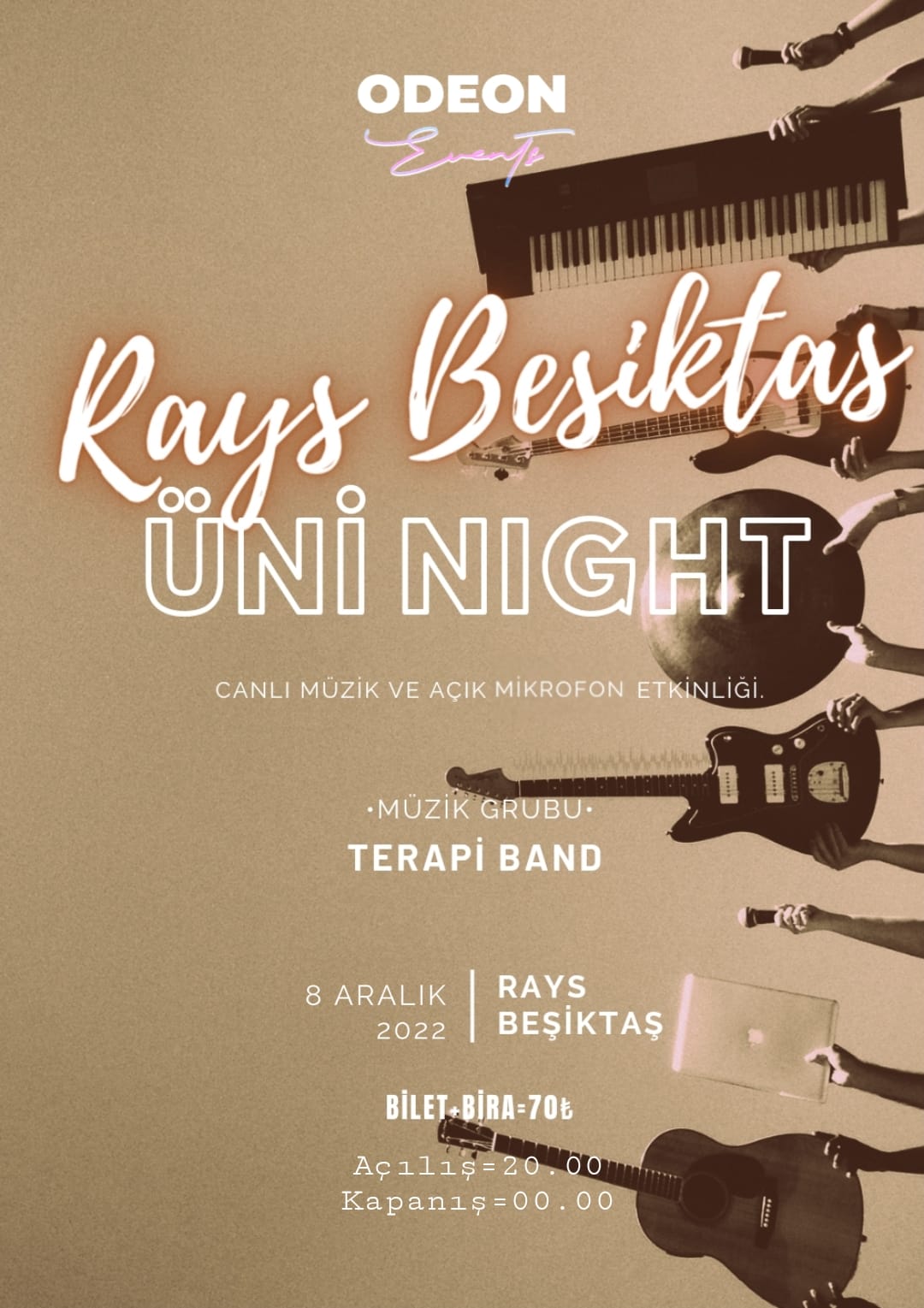 Rays Beşiktaş Üni Night (Canlı Müzik ve Açık Mikrofon)