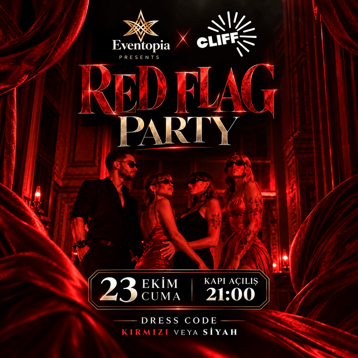 Red Flag Party Cliff Venue Bornova