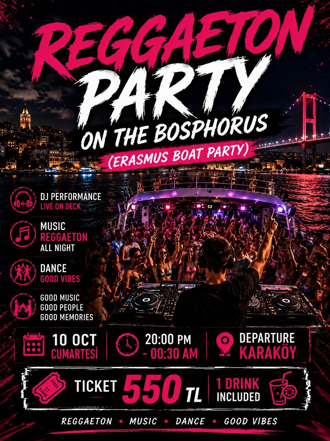 REGGAETTON - ERASMUS BOAT PARTY