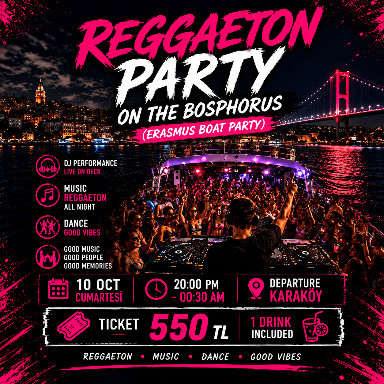 REGGAETTON - ERASMUS BOAT PARTY