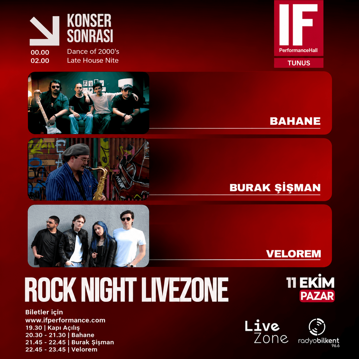ROCK NIGHT LIVEZONE (IF Performance Tunus)
