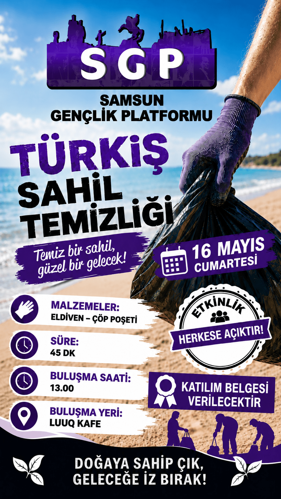 sahillerimizi birlikte temizliyoruz!