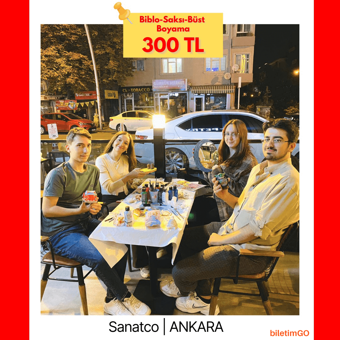 Saksı Biblo Büst Boyama Workshop 20 Ekim Pazar Kızılay Cafe Petrikor