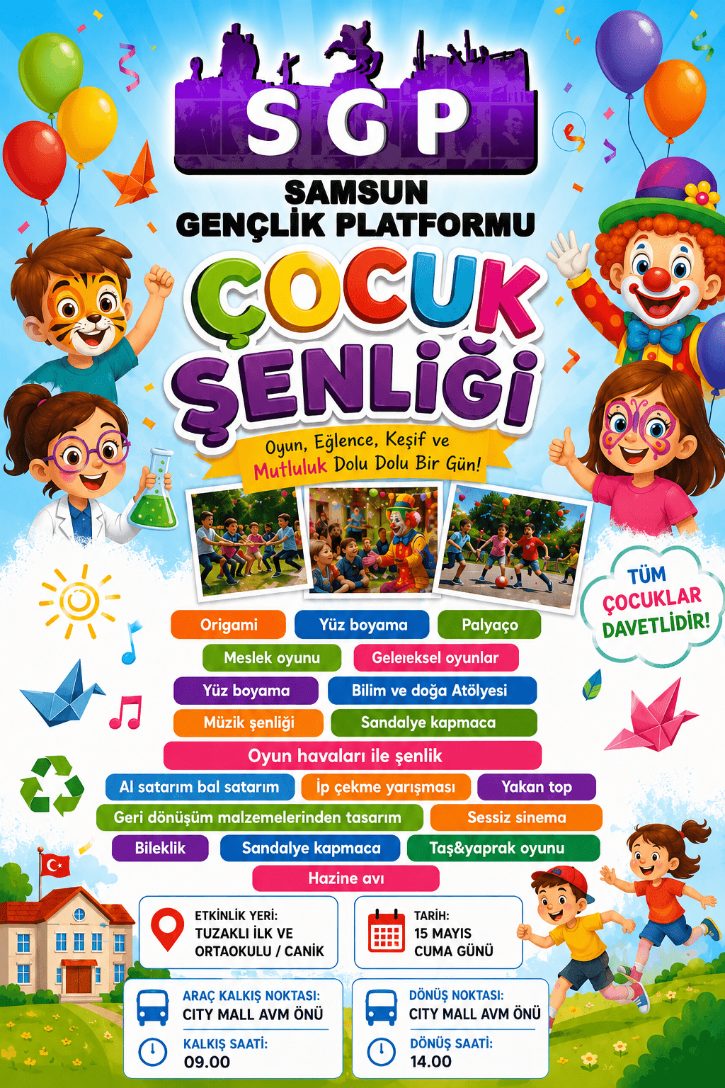 Samsun Gençlik Platformu Çocuk Şenliği