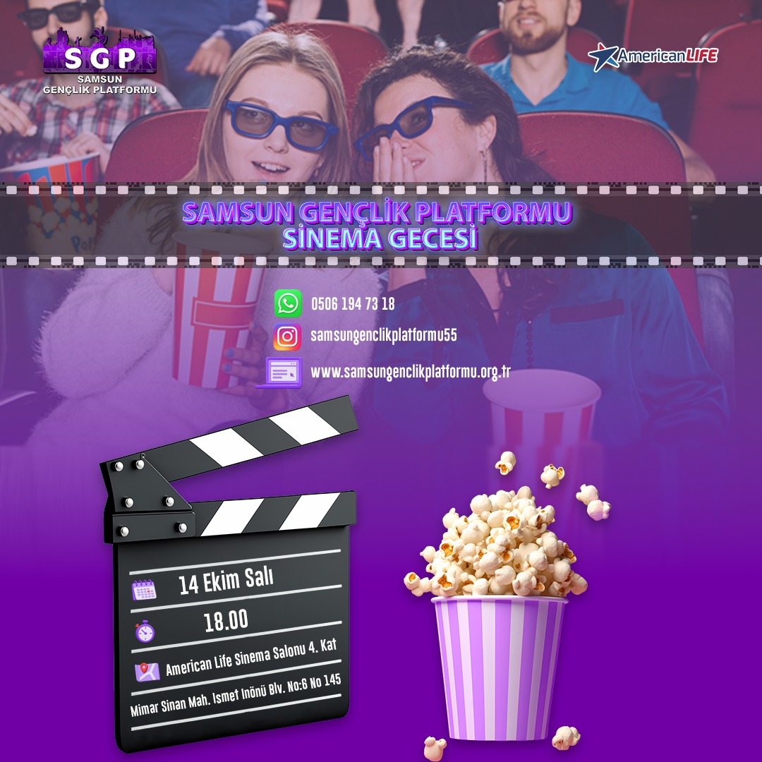 Samsun Gençlik Platformu Sinema Gecesi