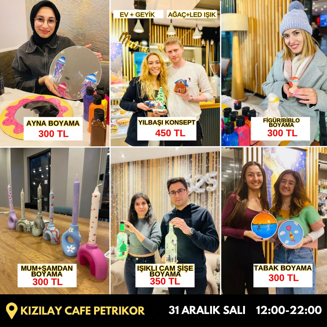 Sanatco Workshop Etkinlikleri 31 Aralık Salı