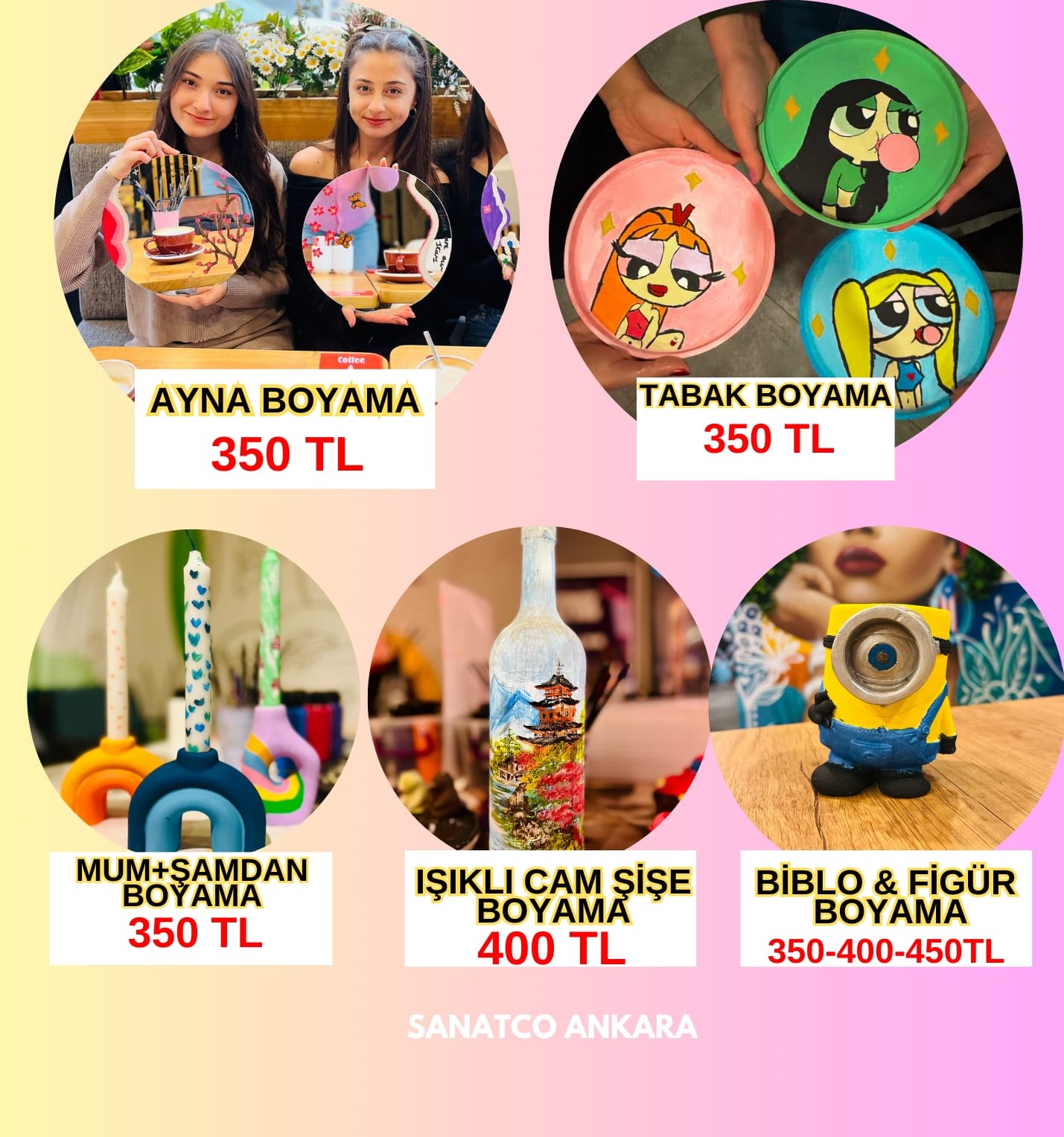 Sanatco Workshop Etkinlikleri - Bahçelievler - 15 Haziran Pazar