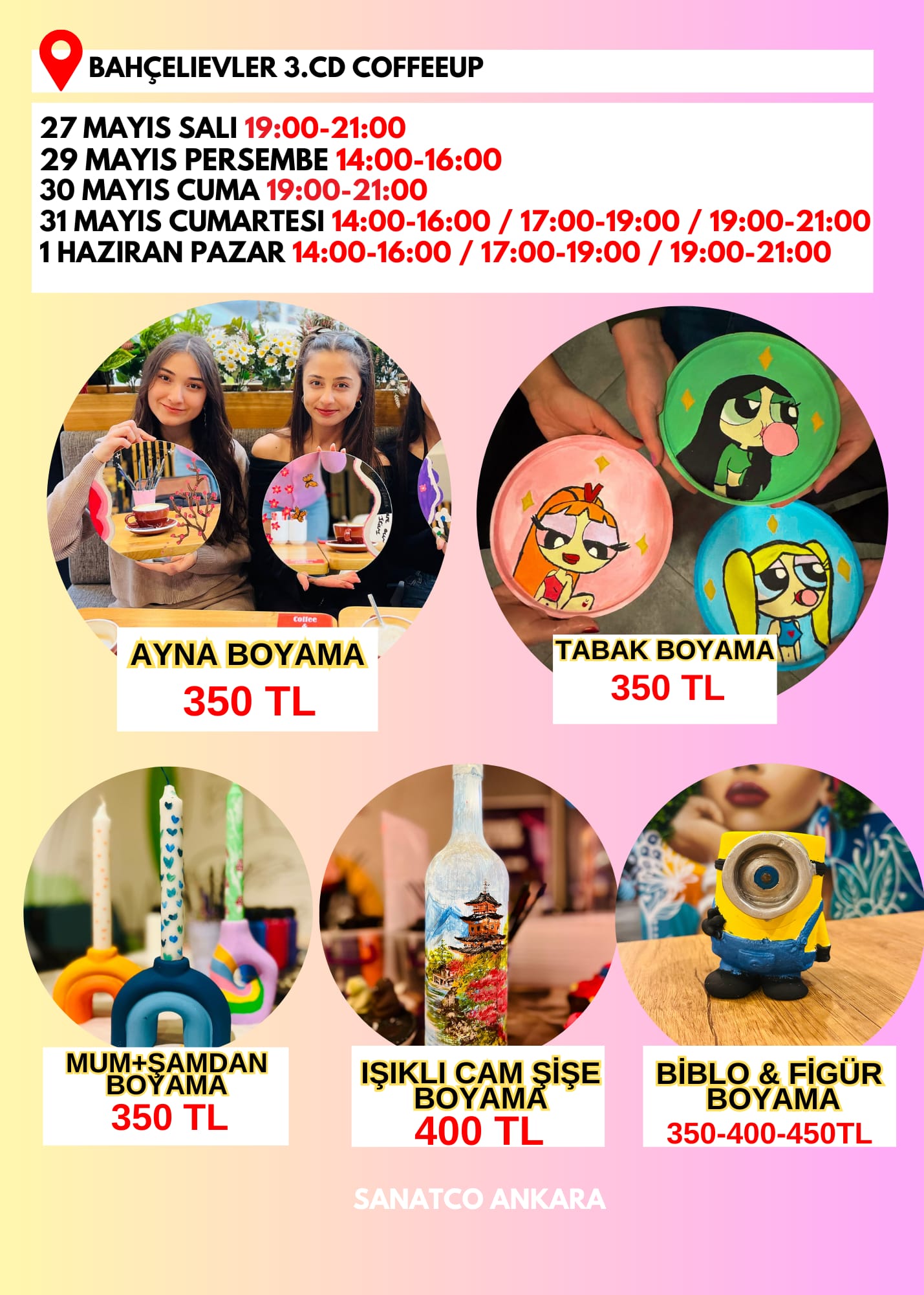 Sanatco Workshop Etkinlikleri - Cuma