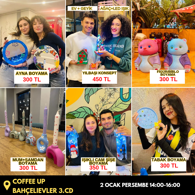 Sanatco Workshop Etkinlikleri Perşembe - Bahçelievler