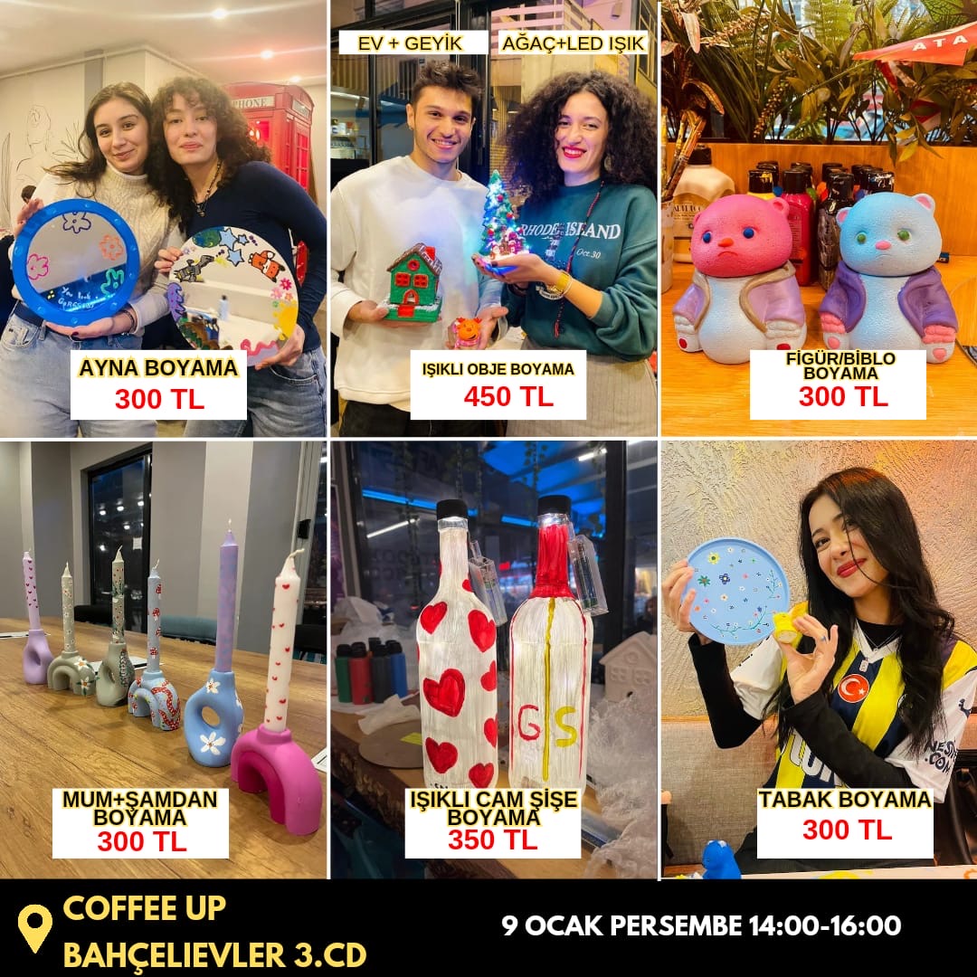 Sanatco Workshop Etkinlikleri Perşembe - Bahçelievler