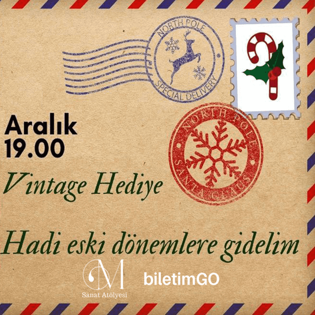 Sangria Eşliğinde Kartpostal Boyama - Aralık