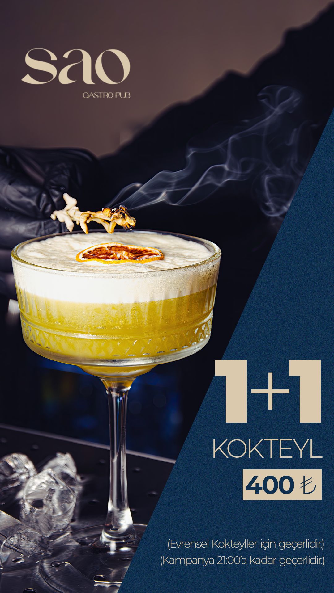 Sao Gastro Pub (1 içecek ücretsiz)