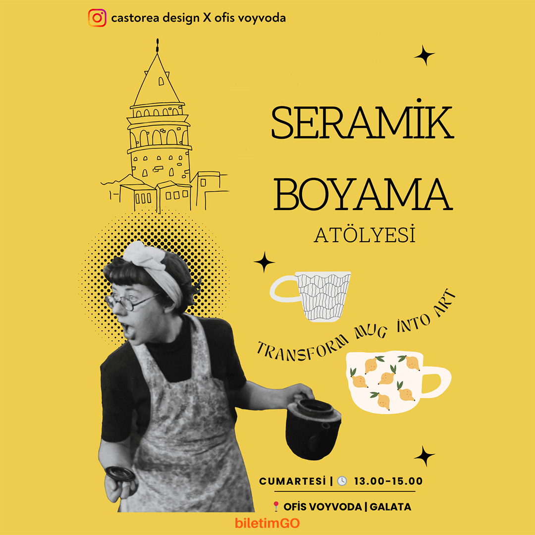 Seramik Boyama Atölyesi - Pottery Painting Workshop - 8 Haziran