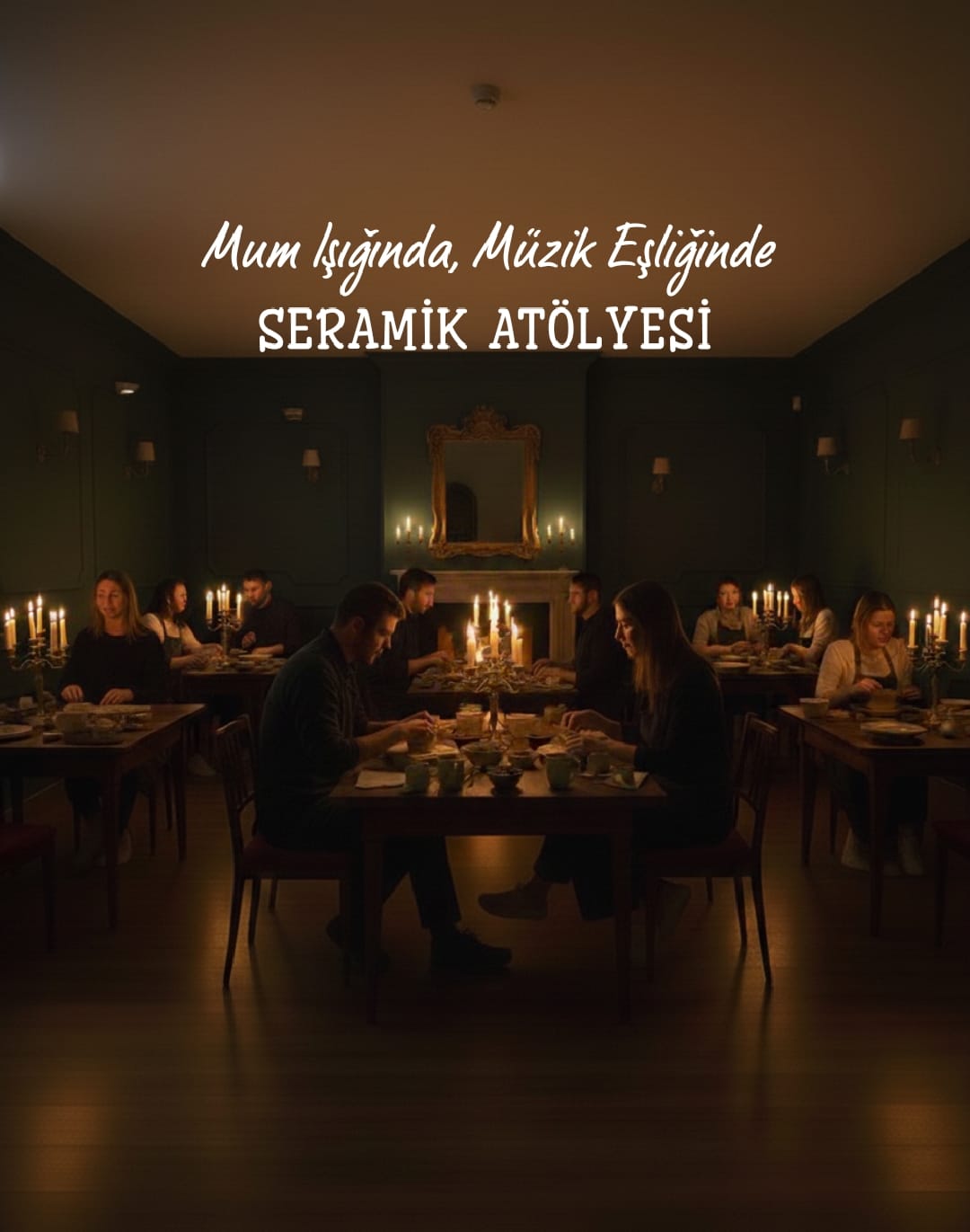 Seramik etkinliği akşam grubu