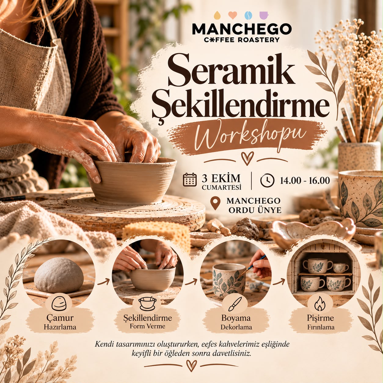 Seramik Şekillendirme etkinlik afişi