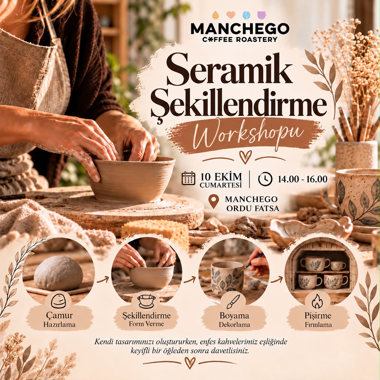 Seramik Şekillendirme etkinlik afişi