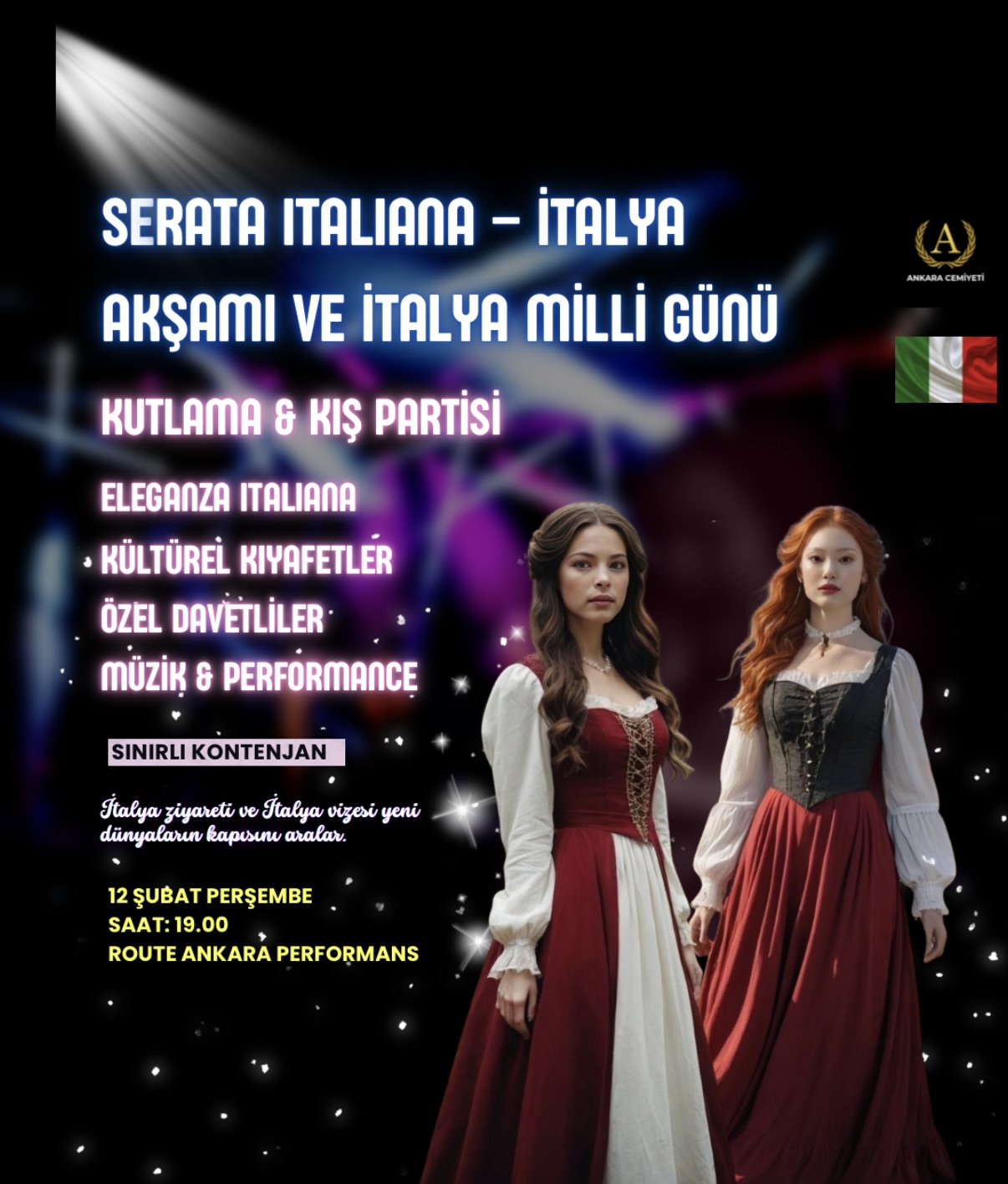 SERATA ITALIANA – İTALYA AKŞAMI & İTALYA MİLLİ GÜNÜ