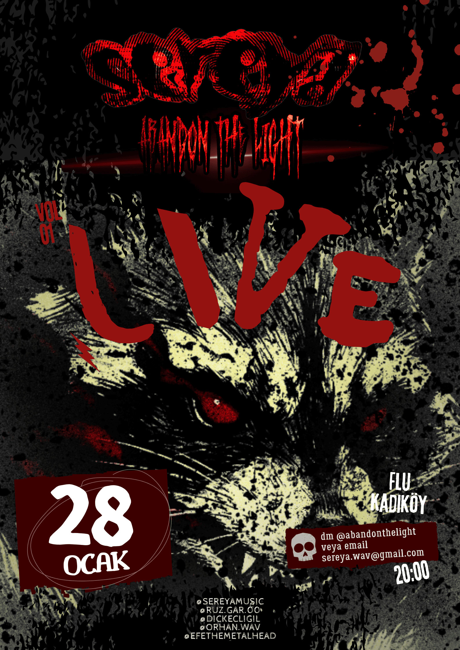 Sereya & Abandon The Light Metalcore Night