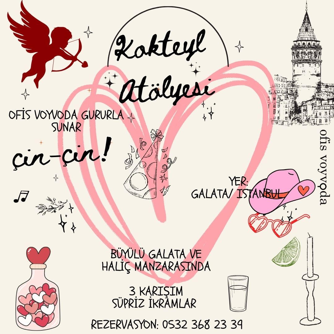 SEVGİLİLER GÜNÜ KOKTEYL ATÖLYESİ (3 Kokteyl) - 2 KİŞİ