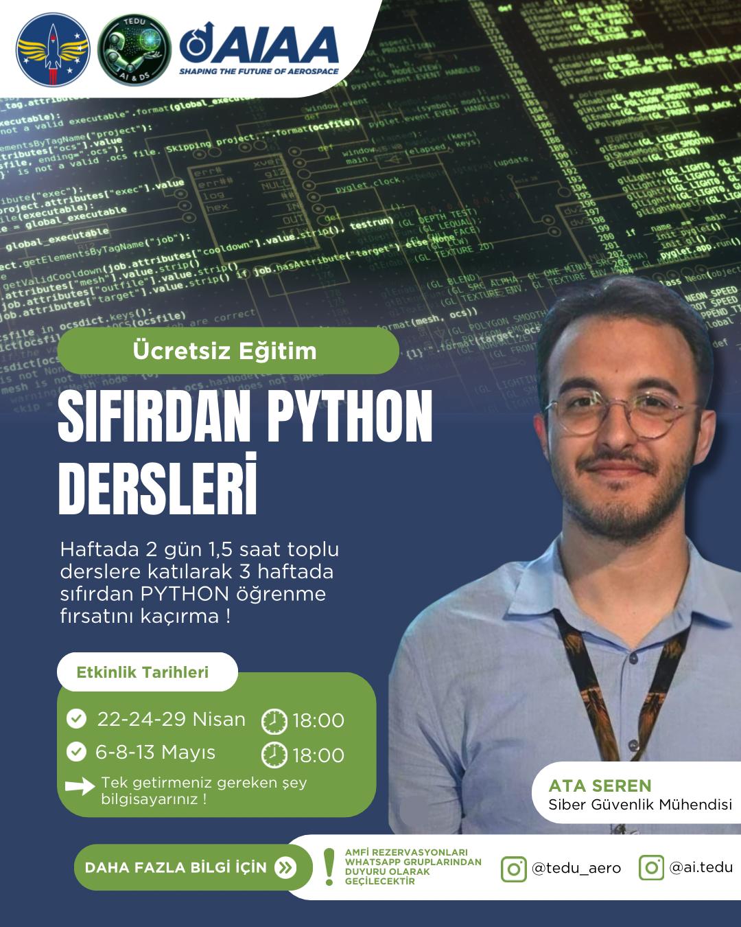 SIFIRDAN PYTHON DERSLERİ