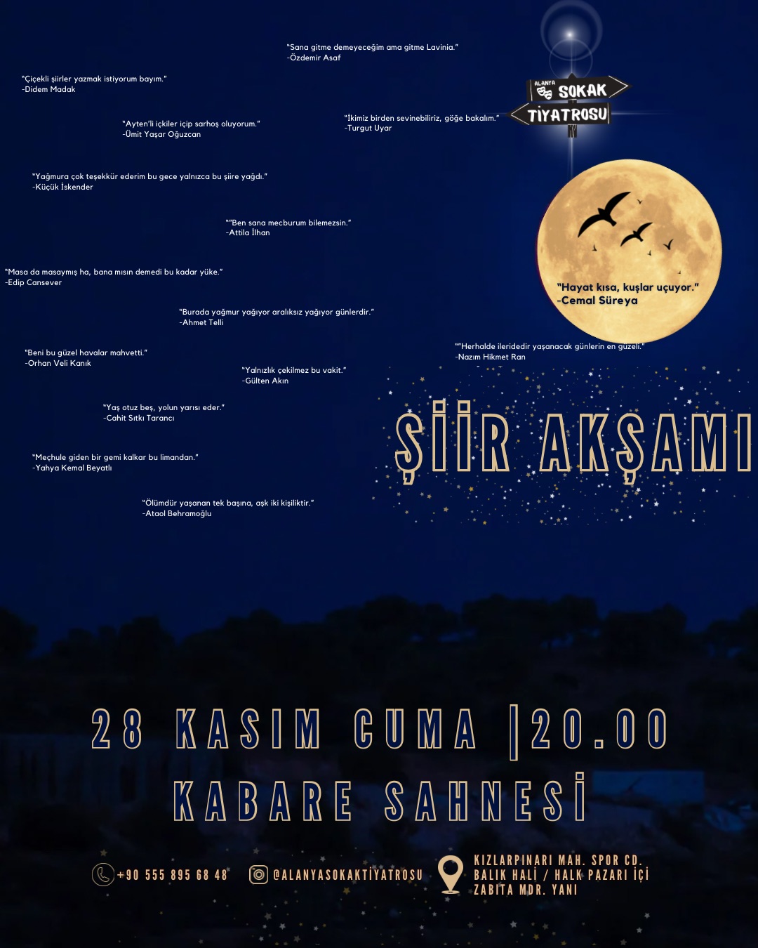 Şiir Akşamı | Alanya Kabare Sahnesi