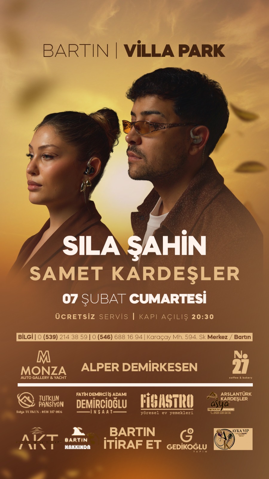 SILA ŞAHİN-SAMET KARDEŞLER BARTIN KONSERİ
