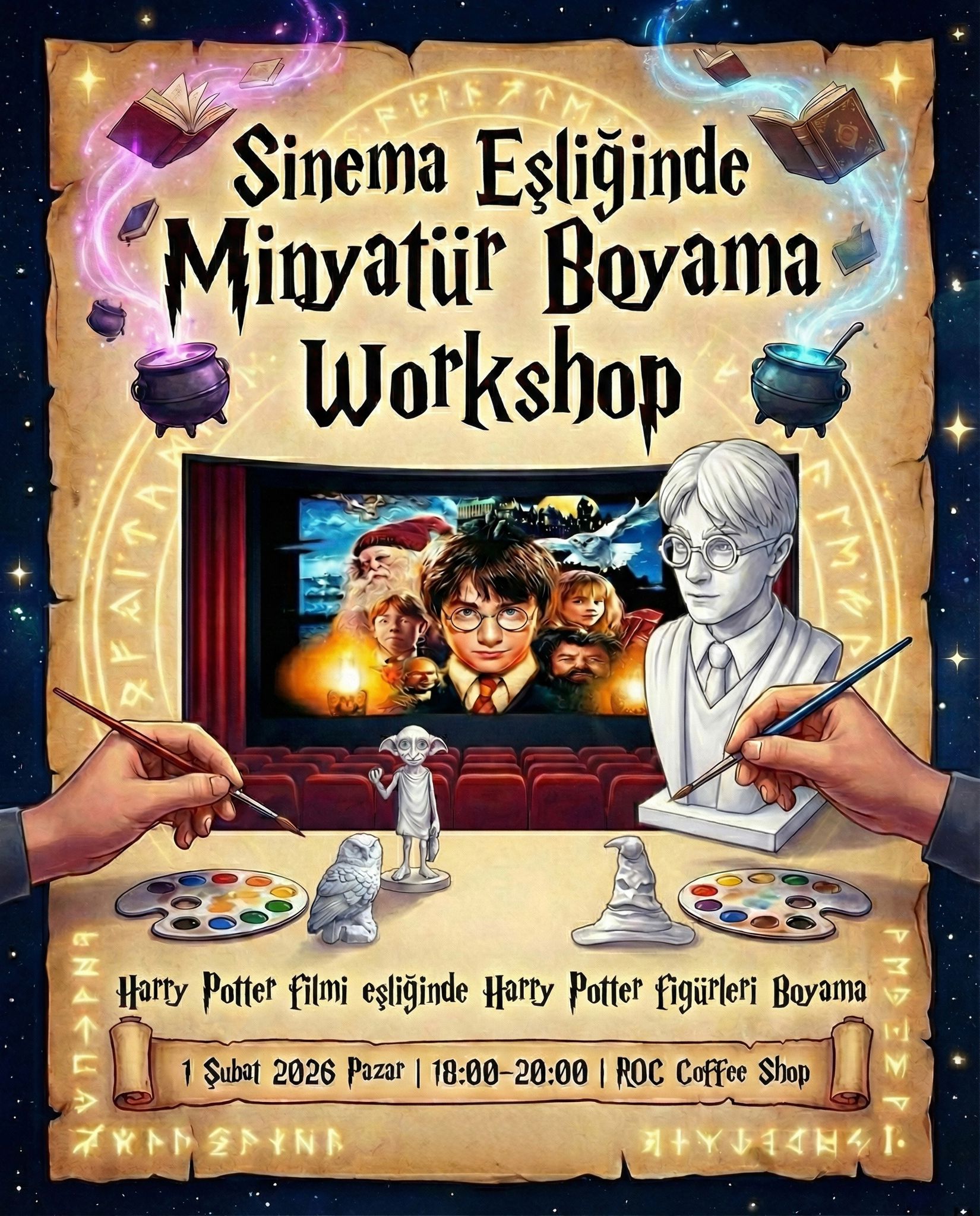 SİNEMA EŞLİĞİNDE MİNYATÜR BOYAMA WORKSHOP
