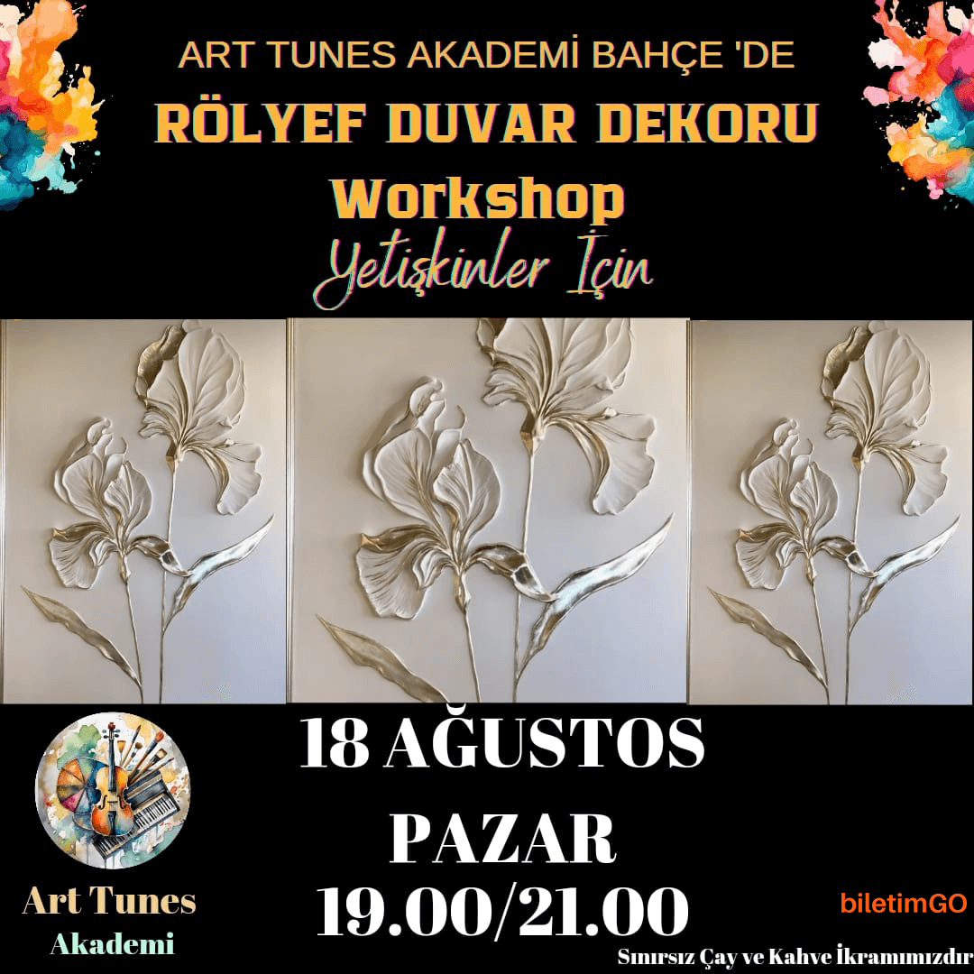 Sınırsız Çay ve Kahve Eşliğinde Rölyef Duvar Dekoru Workshop