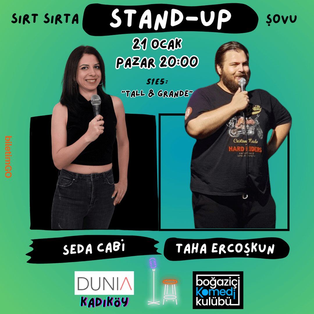 Sırt Sırta Stand-up: Seda Cabi & Taha Ercoşkun