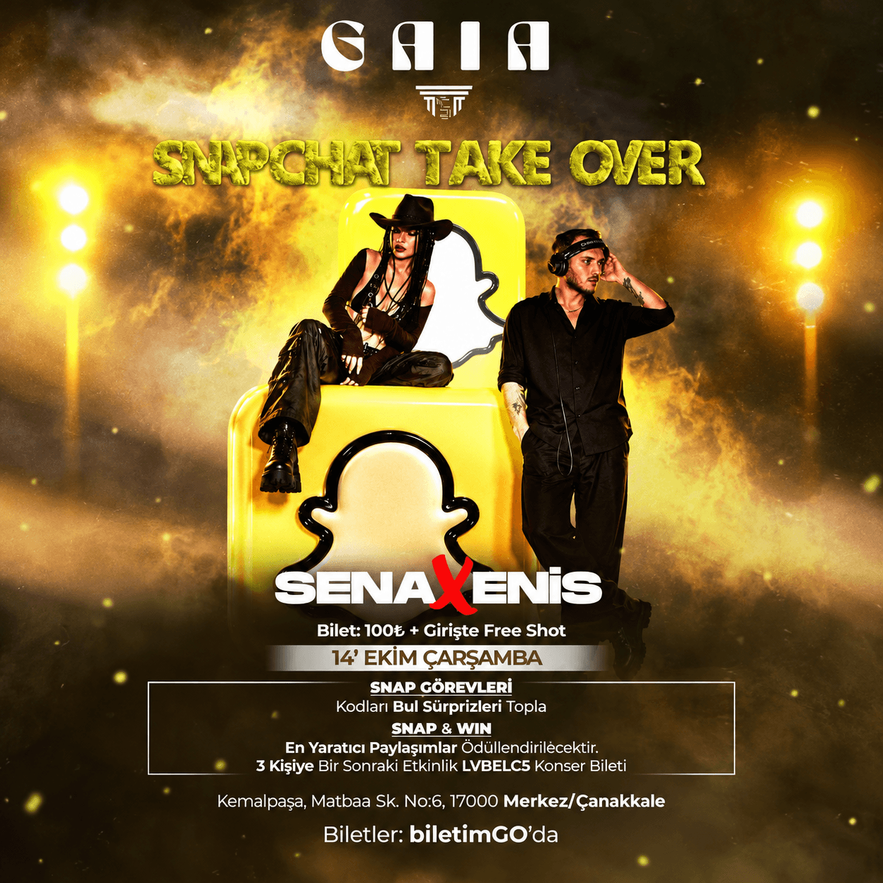 SNAPCHAT TAKE OVER & SENA-ENIS