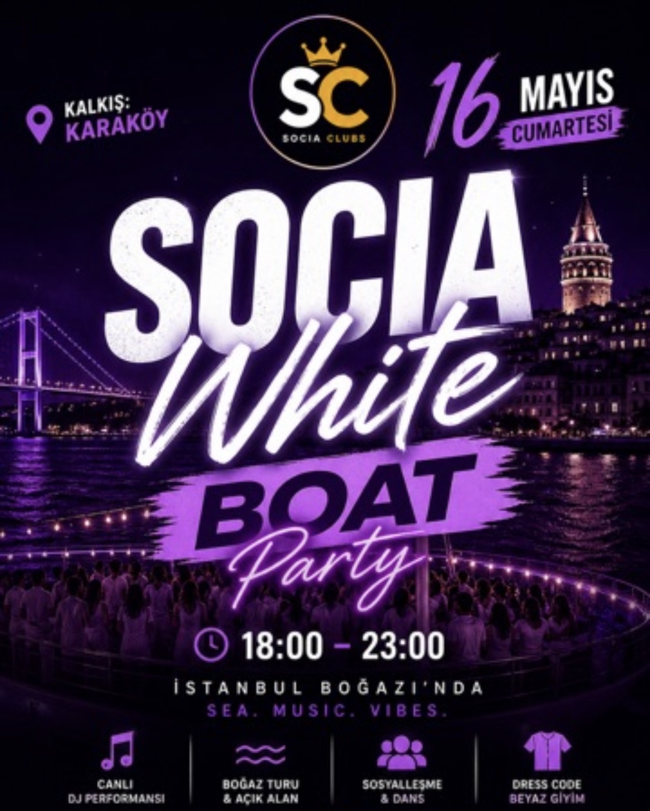 SociaClubs White Tekne Party