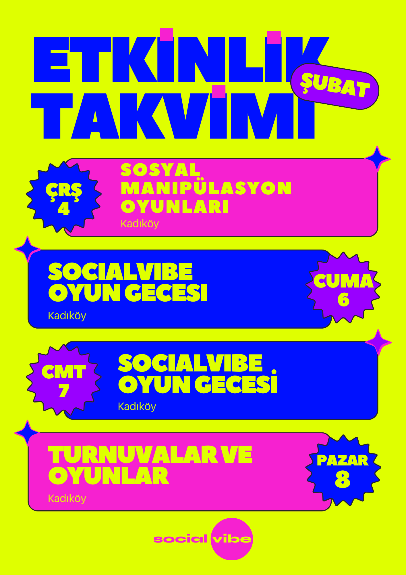 Socialvibe Turnuvalar ve Oyunlar