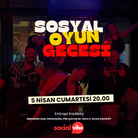Sosyal Oyun Gecesi Cumartesi