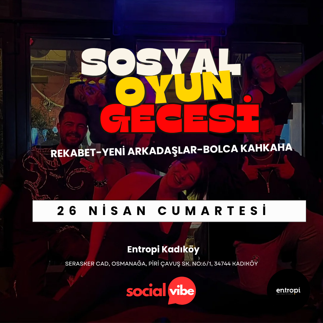 Sosyal Oyun Gecesi Cumartesi
