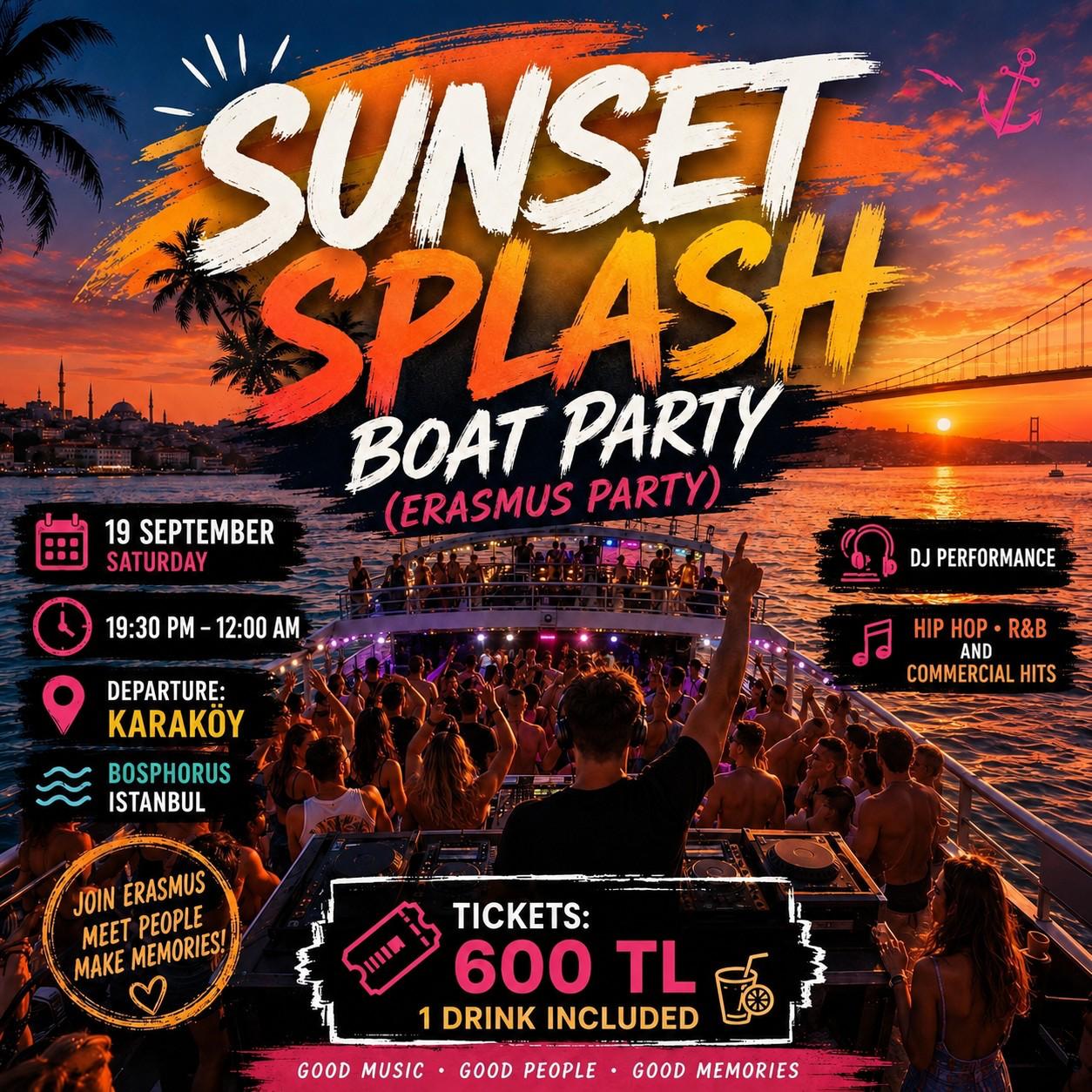 SUNSET SPLASH BOAT PARTY