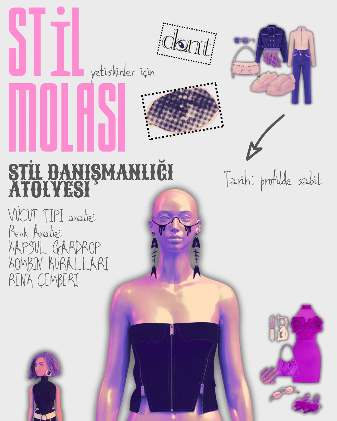 Stil Danışmanlığı & Uygulamalı Moda Deneyimi Atölyesi (Yetişkinler için)