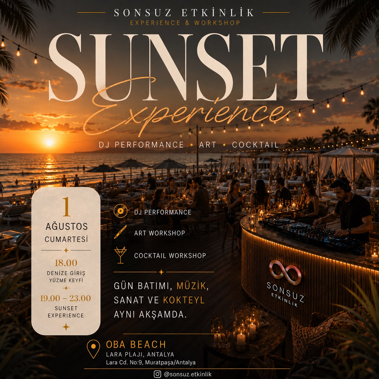 Sunset Experience | Art&Cocktail