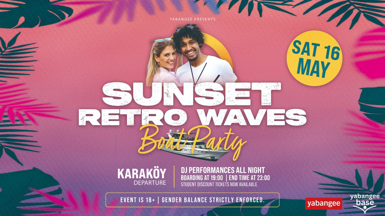 Sunset Retro Waves Boat Party